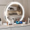 ELECWISH 60cm Round LED Lighted Hollywood Mirror Dimmble Vanity Make up Mirror 1
