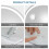 ELECWISH 60cm Round LED Lighted Hollywood Mirror Dimmble Vanity Make up Mirror 9