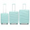 (20+24+28 inch) Mint Green 20/24/28 Hard Shell Suitcase With TSA Lock 14