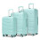 (20+24+28 inch) Mint Green 20/24/28 Hard Shell Suitcase With TSA Lock 1