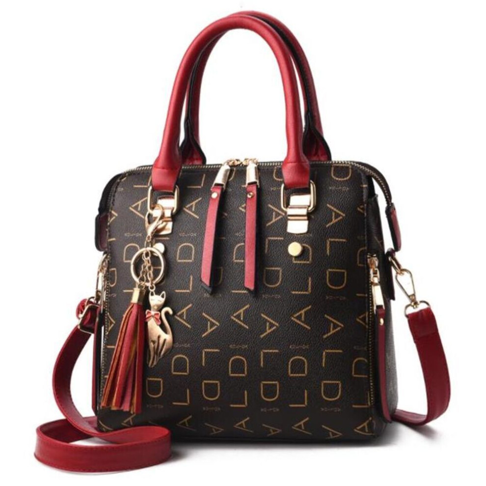 (wine red, 24*13*23cm) Luxury Handbags Women Bags Designer Brand Women Leather Bag Handbag Shoulder Bag for Ladies Sac a Main Ladies Hand Bags
