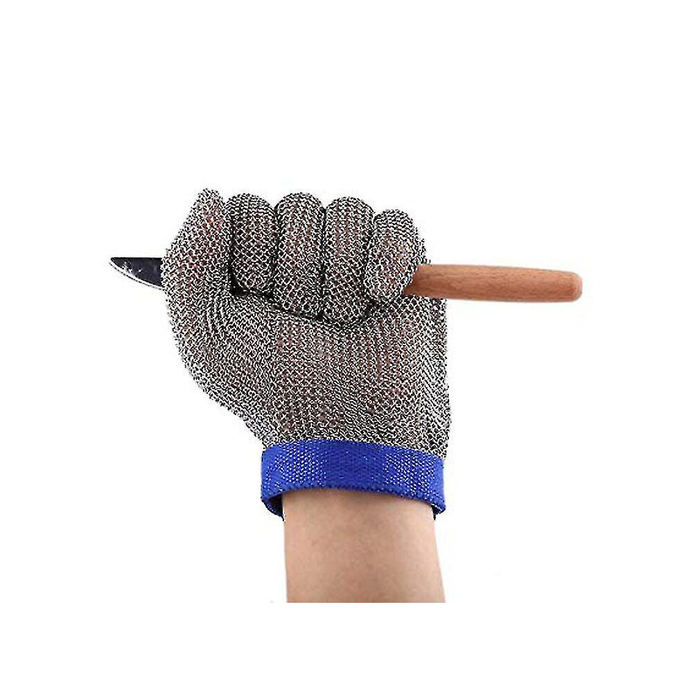 (L) Cut Resistant Gloves Stainless Steel Protective Gloves For Oyster Shucking,Meat Cutting 8994439444929