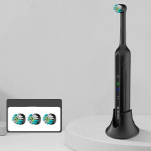 Dog Tooth Brushing Kit,sonic Electric Toothbrush For Dog,plaque And Tartar Remover,3 Brush Heads (black)