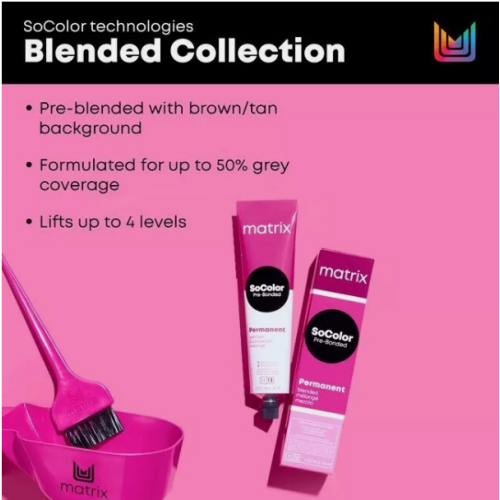 Matrix Socolor Pre-Bonded Permanent Color (5R Red Light Brown) 90ml 2