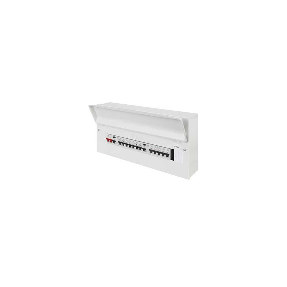 MK 21W  POPULATED CONSUMER +SWT  1 X 63A & 1 X 80A RCD & 12 X MCB, K7678SMET 3/6,2/16,2/20,4/32,1/40