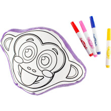 (One Size, Light Purple) Dolls Porcelain Stuffed Toy Craft DIY Painting Custom Painting Throw Pillow Doll Animal Pillow