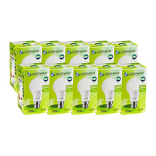(10 Pack) Lowenergie LED Light Bulb B22 Bayonet, 7W, 60w Equivalent, Day White 6000K SAD, Traditional A60 GLS A+ Bright Energy Saving Lamp