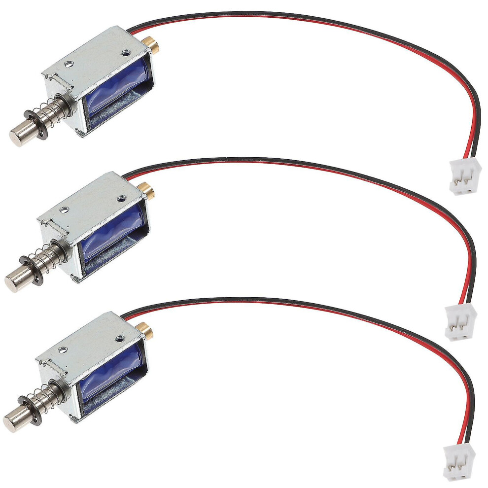 3 Pcs Push Solenoid Linear Solenoid Frame Solenoid Electromagnet Solenoid Electromagnet Push Electromagnet Solenoid 12V -Ys 8994439473592