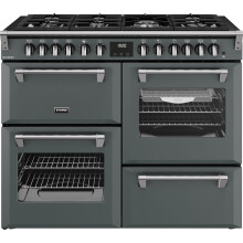 Stoves Richmond 110cm Anthracite Dual Fuel Range Cooker - 4 Ovens, 7 Burners, A/A/A Rated