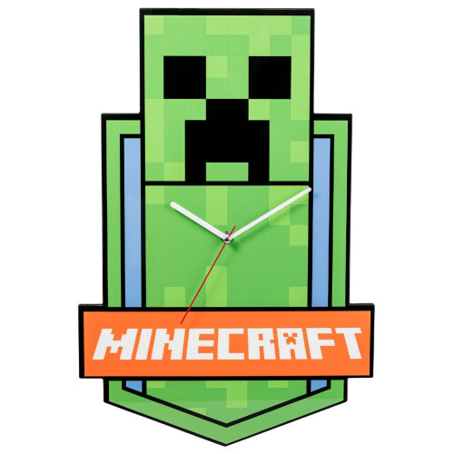 Minecraft XL Premium Metal Wall Clock on OnBuy