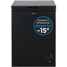 Igenix IG100B Freestanding Chest Freezer, 99 Litre Capacity with Freezer Basket
