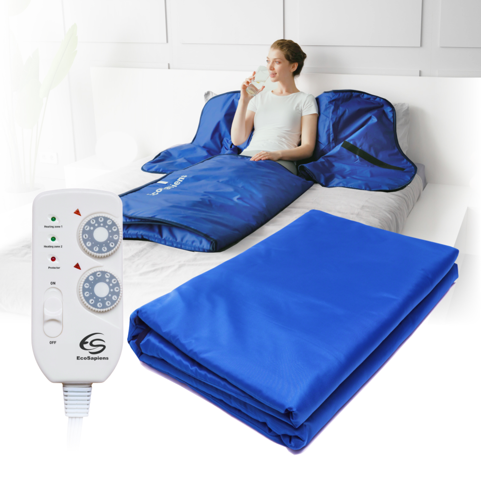 Heating Sauna Blanket, Weight lose, 2 Zone, 220 x 180 cm, Home Spa,