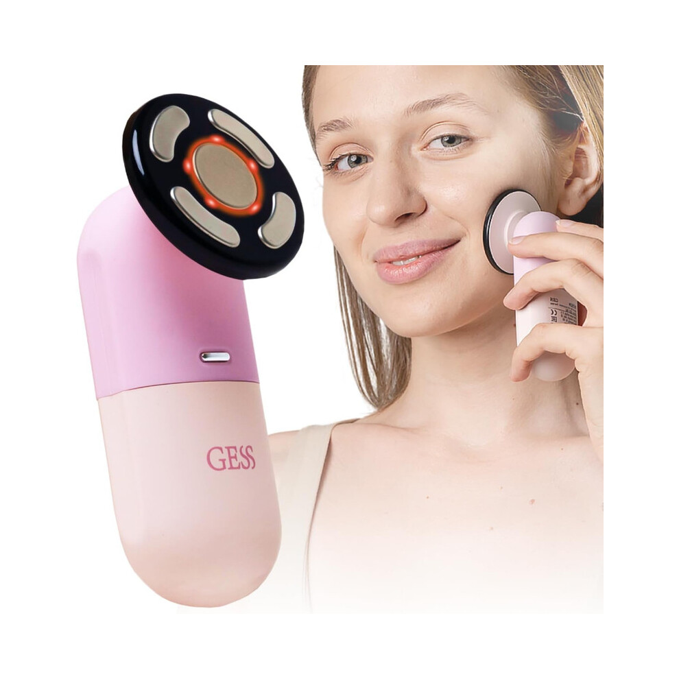Appareil de lifting du visage avec chauffage, 3 modes rechargeable anti-âge GESS