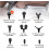 Massagepistole, Perkussionsmassagepistole, 9 Köpfe, Tiefengewebe, GESS 2
