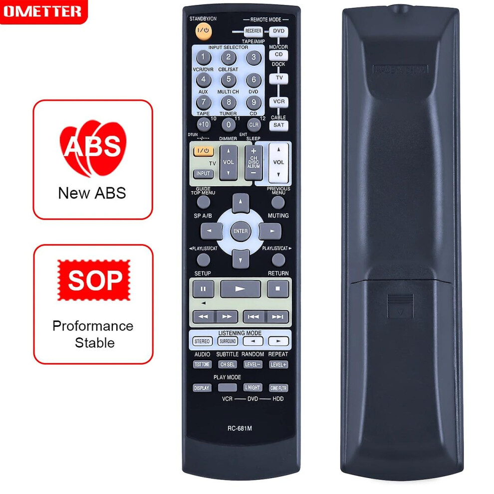 Rc-681M Oem Remote Control For Onkyo Av Receiver Tx-Sr575b Skf-550F Ht-R508 8994439413871