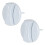 SPARES2GO Control Knobs for Vaillant VUW Boiler Temperature On Off Switch Dial (Pack of 2, Grey, 45mm) 1