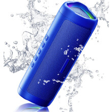 (Blue) Bluetooth Speaker with HD Sound, Portable Wireless, IPX5 Waterproof, Up to 24H Playtime, TWS Pairing, BT5.3