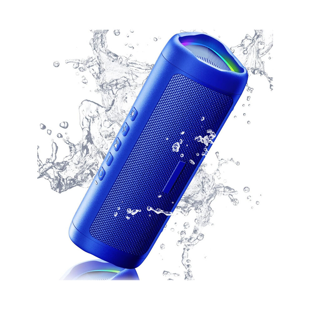 (Blue) Tooth Speaker With Hd Sound, Portable Wireless, Ipx5 Waterproof, Up To 24H Playtime, Tws Pairing, Bt5.3 Blue 3382592187107