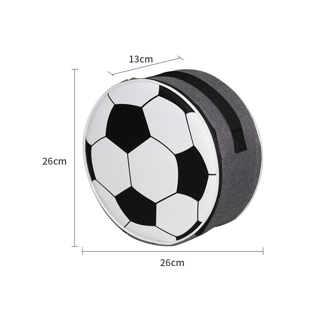 Fiambrera Con DiseñO De FúTbol Para NiñOs, Bolsa TéRmica Para El Almuerzo Gris-image
