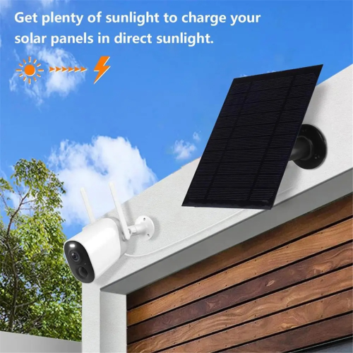 6W Solar Panel Doorbells Security Cameras Lights Charging Panel 1