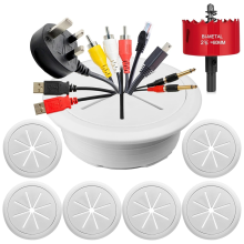 6PCS TV Cord Hider 2-3/8In(60mm) in Wall Cable Management Kit A