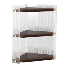 3 Tier Corner Bathroom Counter Organizer and Storage, Wooden