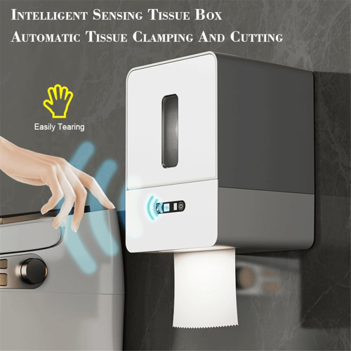 Smart Touchless Toilet Paper Dispenser, with Night Light,USB Charging 2