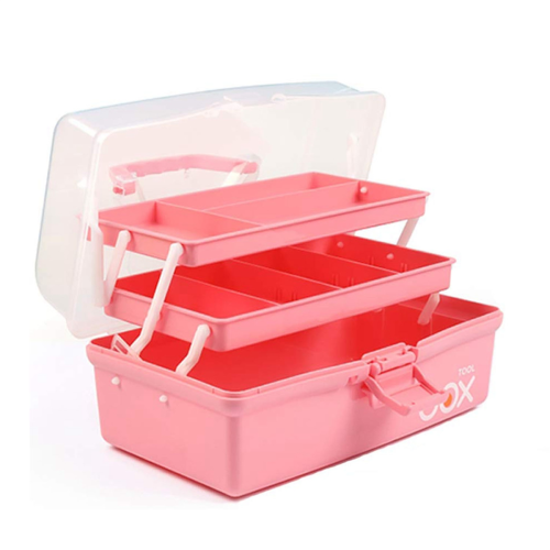 12in Three-Layer Multipurpose Storage Box, Folding Tool Box