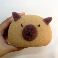 3PCS Capivara Bola Desenho Animado Animal Escovas de Chá de Bebê