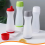 Pancake distributor Manual swinging batter mixing bottle White 3