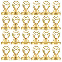 24 peças porta-números de mesa dourado porta-retratos de arame