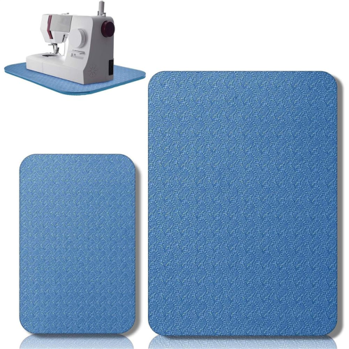 2Pcs Sewing Machine Muffling Mat Pedal Mat Sewing Machine Mat blue 2