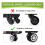 8Pcs Capas de Roda de Bagagem, Protetores de Roda de Mala de Silicone 4