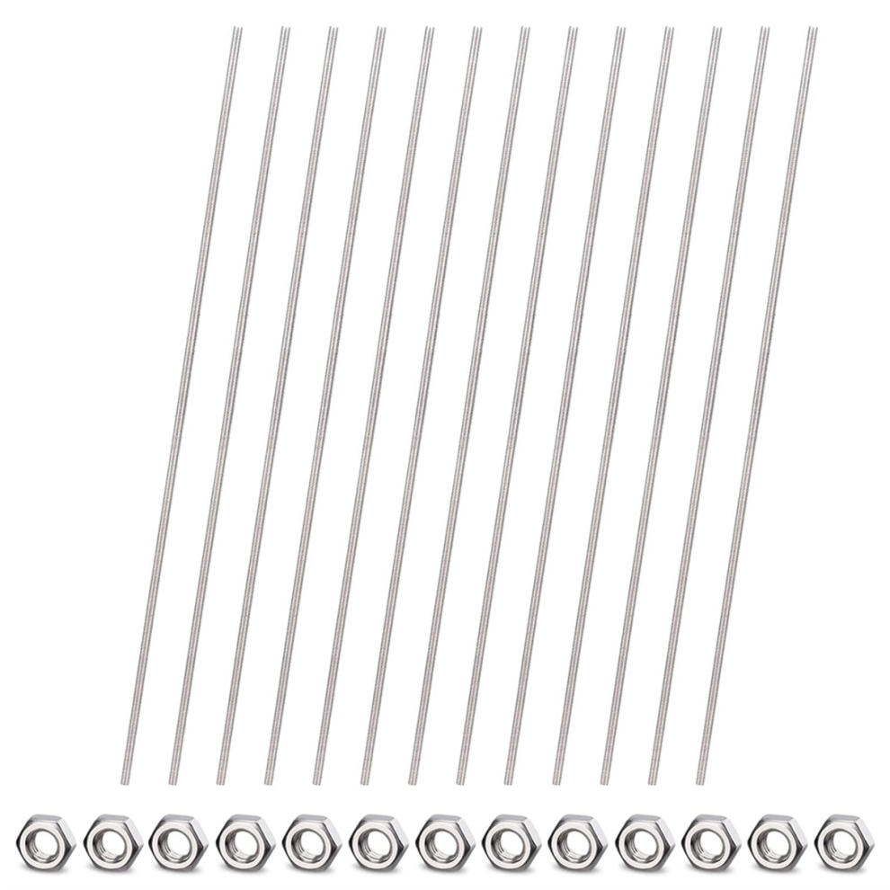 8/32Inch Threaded Rods and Hex Nuts, 12Inch Fully Rod Threaded-image-OPC-PFWNFFT-NEW