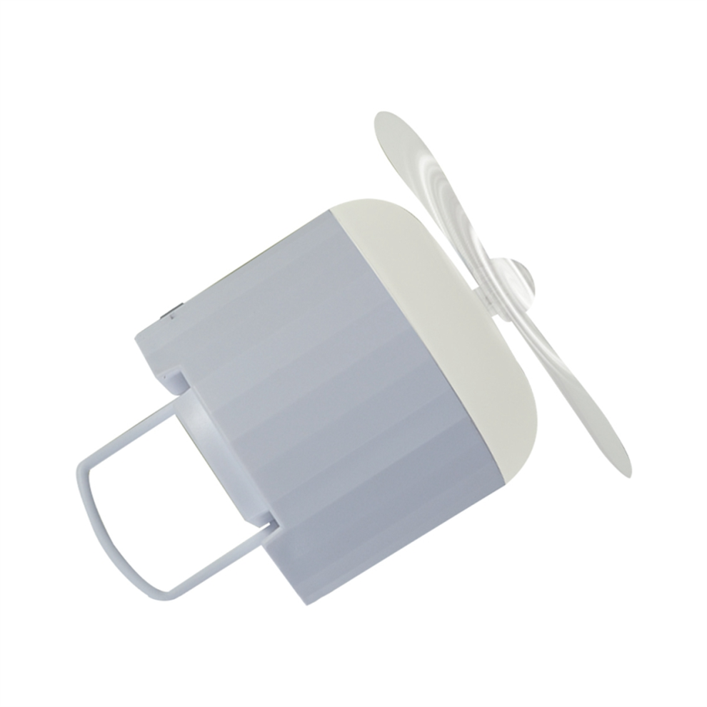 Ventilateur de camping léger et rechargeable, alimenté par USB, avec lumière A