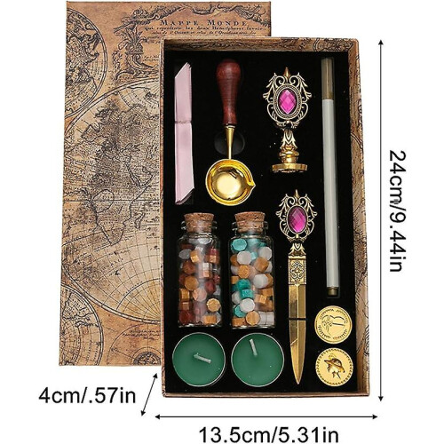 (C) Vintage Wax Seal Stamp Set 1