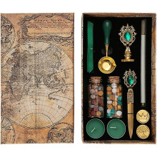 (C) Vintage Wax Seal Stamp Set