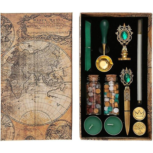 (C) Vintage Wax Seal Stamp Set