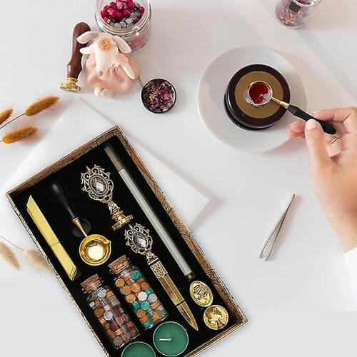 (D) Vintage Wax Seal Stamp Set 2