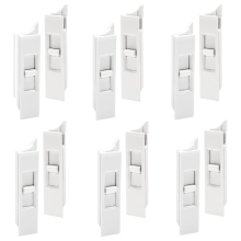 6 pares de trava de inclinação, substituição de trava de inclinação de janela de construção de plástico