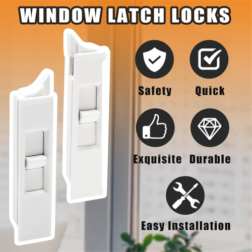 6Pairs Tilt Latch,Plastic Construction Window Tilt Latch Replacement 2