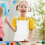 10 Pack Kids Apron Adjustable Children Apron with 2 Pockets White 5