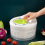 Household vegetable dehydrator, manual water salad spinner 2