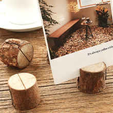 35Set Mini Porta-cartões de madeira Suporte para cartão de visita Molduras para fotos