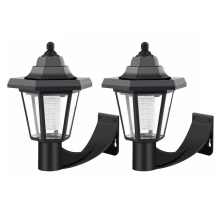 2PCS Solar Decks Lights Fence Post Solar Lights for Patio Pool Stairs