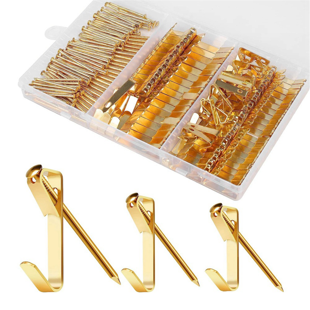 184 Pieces Picture Hanging Kit, 20Lb, 30Lb, And 50Lb Picture Hangers 4853718737449