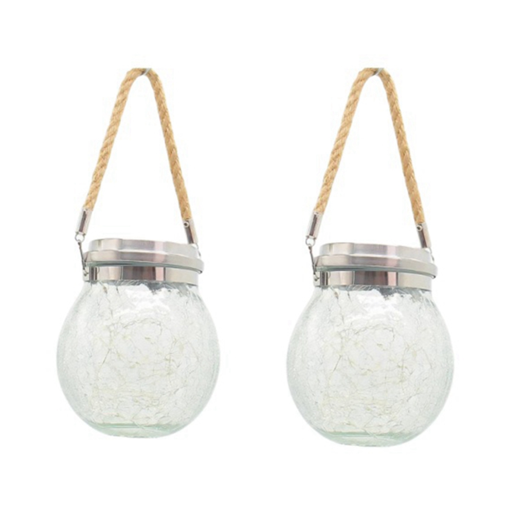 Hanging Solar Lights Outdoor, Decorative Cracked Glass Ball Light, B-image-OPC-PFWNJGC-NEW