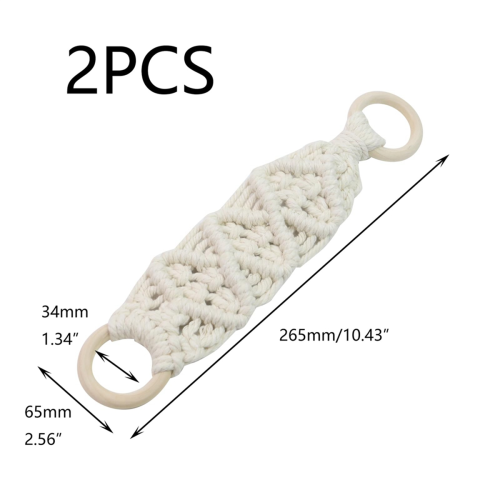 2 PCS Hanging Kitchen Towels Ring Crochet Hanging Dish Towel 2