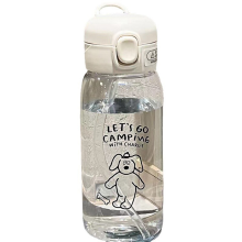 Plastic Water Bottle Water Cup With Straw Large Capacity