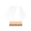 12PCS DIY Placa de mesa de acrílico em branco Placa transparente com suporte A 1
